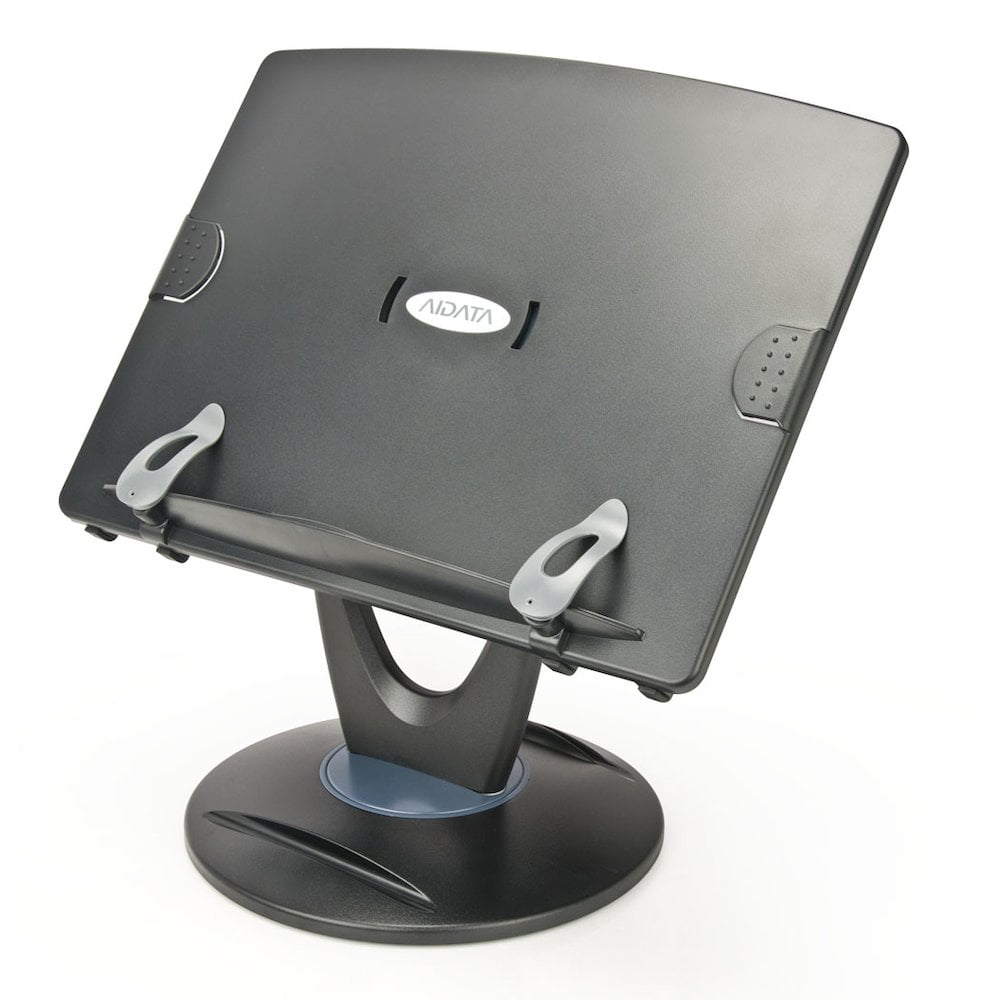 Black Adjustable Plastic Ergonomic Desktop Station