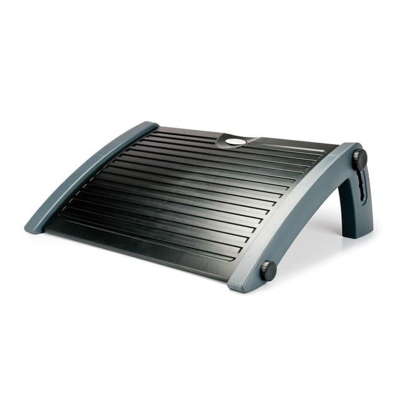Ergonomic Adjustable Gray Plastic Foot Rest