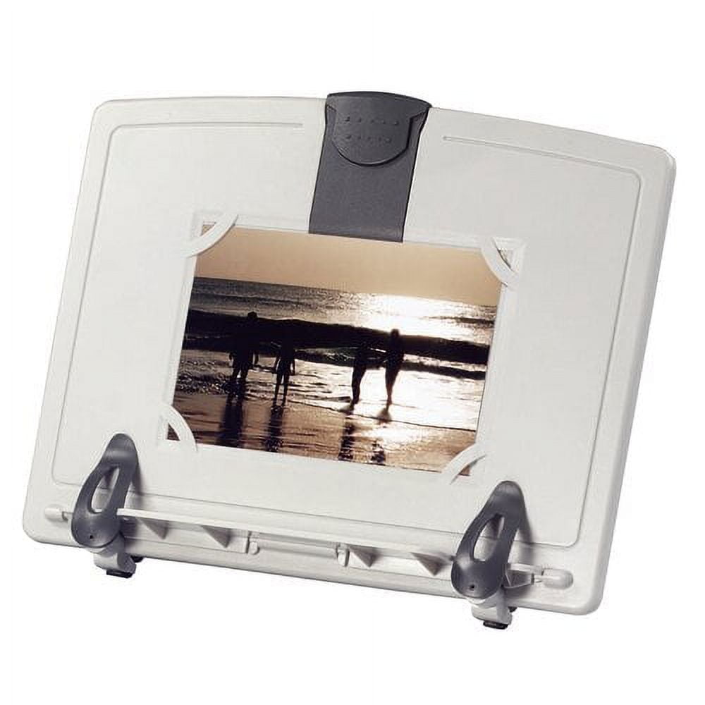 Platinum Adjustable Plastic Book Stand with Document Clip