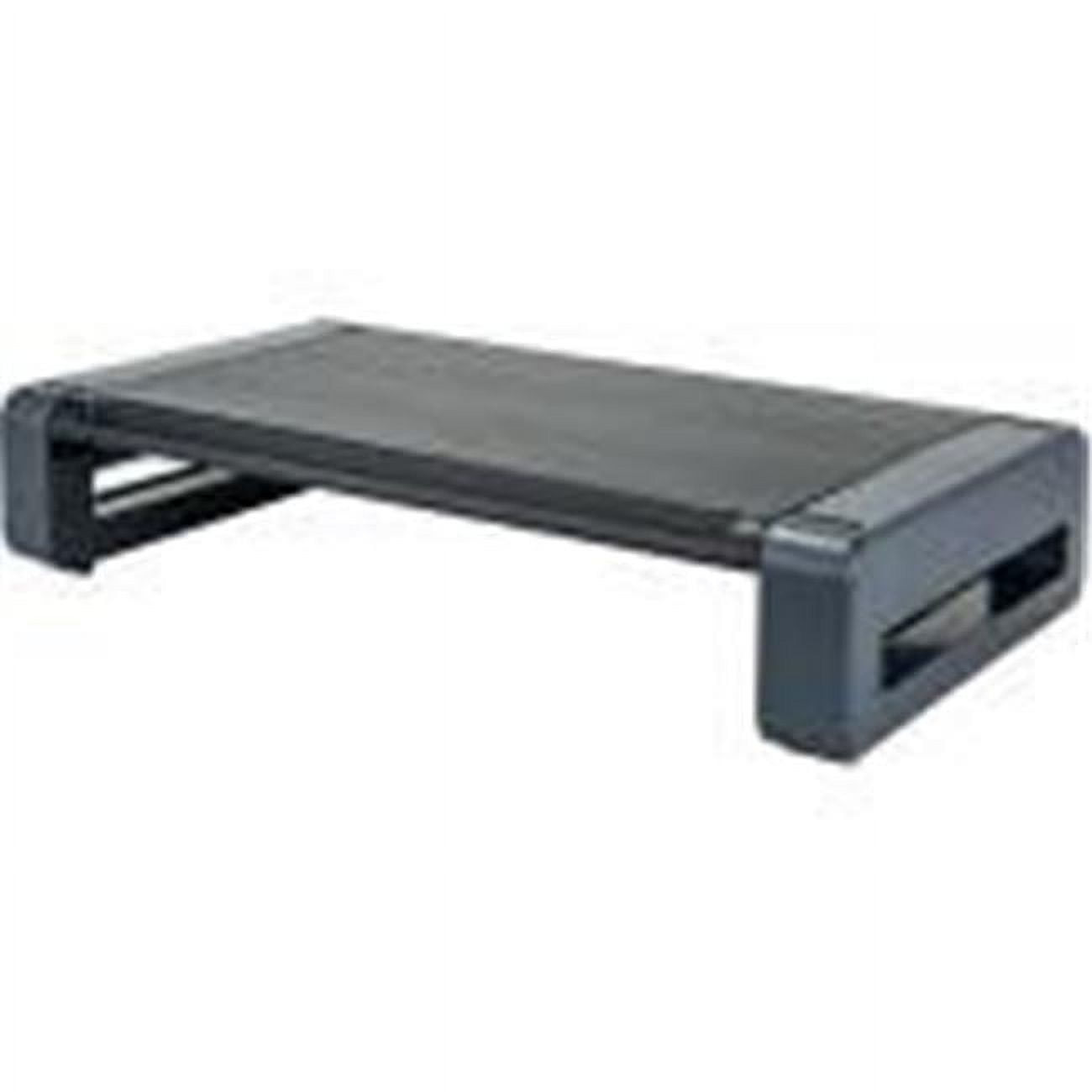 Gray Plastic Desktop Monitor Stand for Up to 24" Monitors