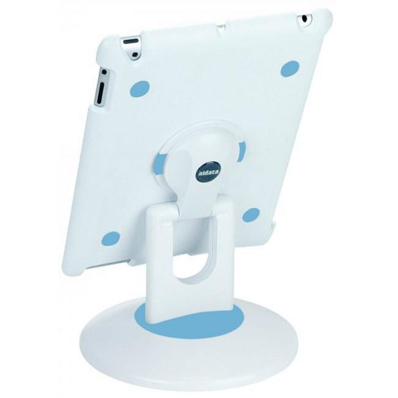 White and Blue Rotating iPad 2 Stand with Anti-Slide Grip