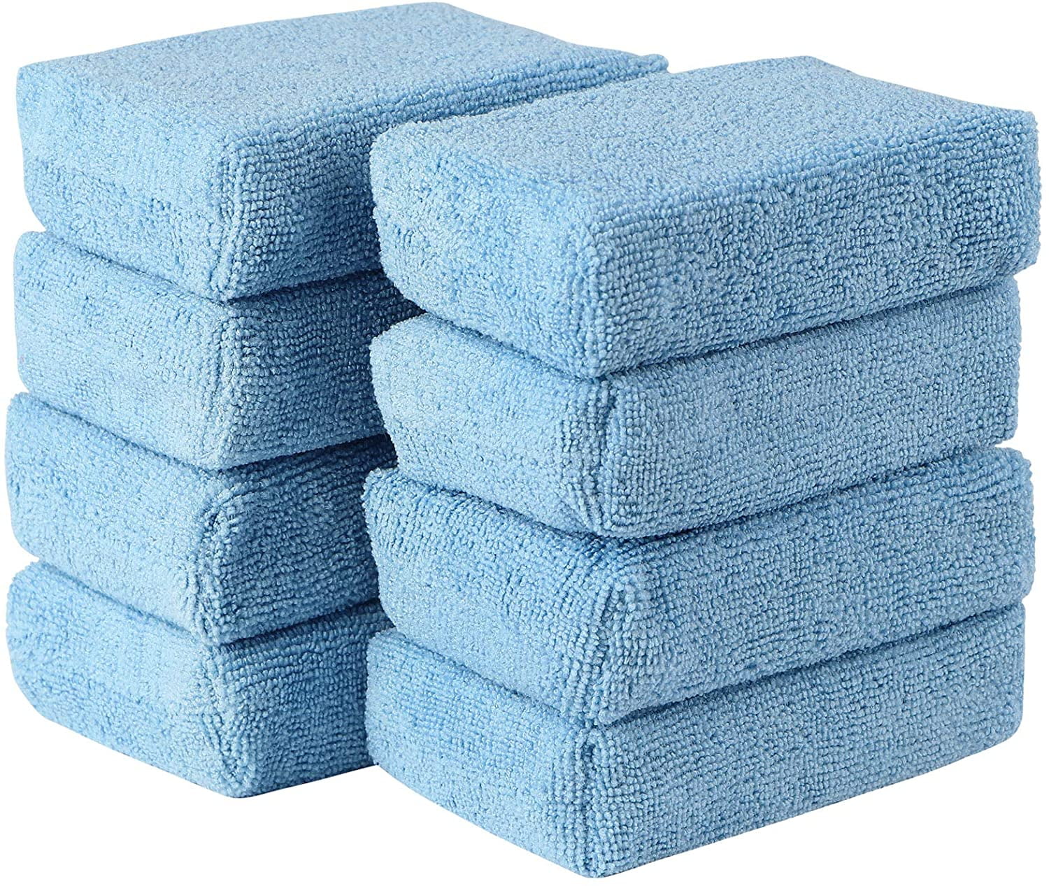 Aidea Microfiber Applicator Pads8PK, Microfiber Sponge, Car Wash Pads