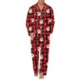 thumbnail image 1 of Aideaone 2 Piece Men's Pajamas Set Button Down Sleepwear Long Sleeve Pjs Set Soft Loungewear with Pockets Size M-XXL, 1 of 1