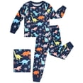 thumbnail image 1 of Aideaone 2-Piece Toddler Boys Pajamas Set Kids Pjs Long Sleeve Tees & Pants Printed Kids Sleepwear 2-6T, 1 of 6