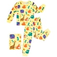thumbnail image 1 of Aideaone 2-Piece Toddler Boys Pajamas Set Kids Pjs Long Sleeve Tees & Pants Printed Kids Sleepwear 2-6T, 1 of 5