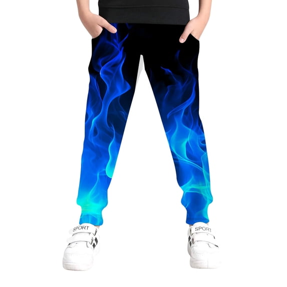 Aideaone Boys Sweatpants 3D Graphic Jogger Pants with Pockets Funny Casual Athletic Pants 6-16T