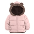 thumbnail image 1 of Aideaone Baby Toddler Winter Fleece Coat Boys Girls Cute Bear Ear Hooded Jackets with Pockets 6M-5T, 1 of 7
