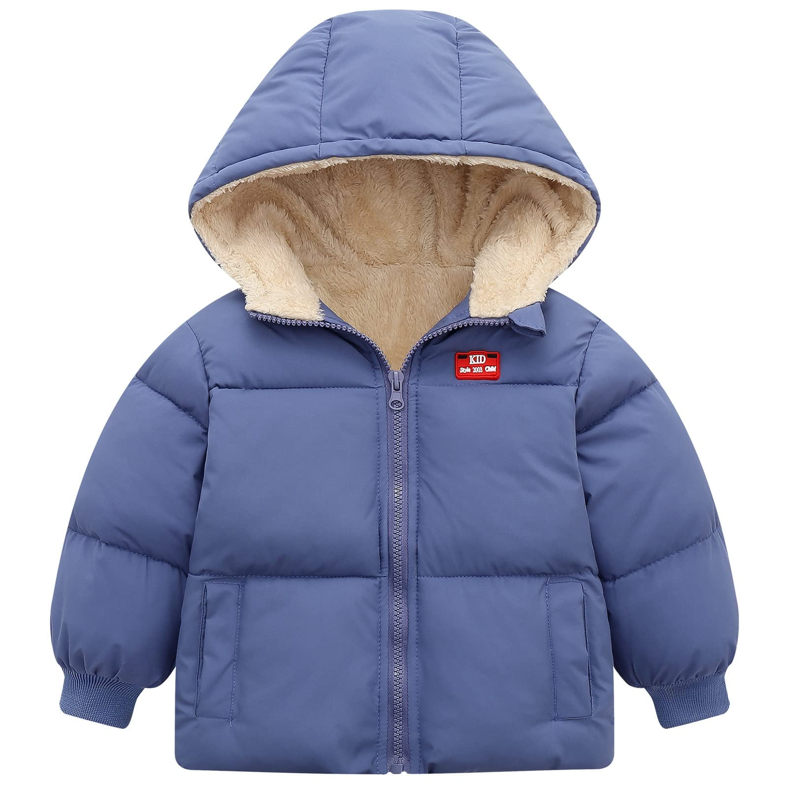 Walmart Black Friday Deals 2025 Aideaone Baby Winter Coat with Hooded Toddler Boys Girls Puffer Jackets for 12M-5T