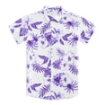 thumbnail image 1 of Aideaone Boy's Button Down Hawaiian Shirts Short Sleeve Cool Cartoon Print Tops for 7-14 Years, 1 of 7