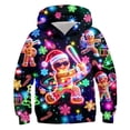 thumbnail image 1 of Aideaone Boys Christmas Hoodies 3D Graphic Sweatshirt Cool Lightweight Pullover Hoodie for Kids 6-16 Years, 1 of 1
