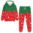 thumbnail image 1 of Aideaone Boys Christmas Hoodies Sweatshirts & Pants Set Kids 3D Graphic Printed Pullover Winter Outfit Set 6Y-14 Years, 1 of 5