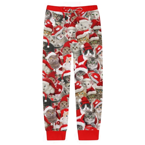 Aideaone Boys Christmas Pajama Pants Kids Long PJ Bottoms with Pockets 3D Print Sleepwear for Boys 7-16 Years