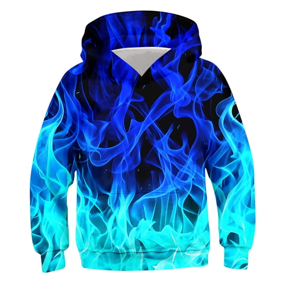 Aideaone Boys Hoodies 3D Graphic Sweatshirt Cool Lightweight Pullover Hoodie for Kids 6-16 Years