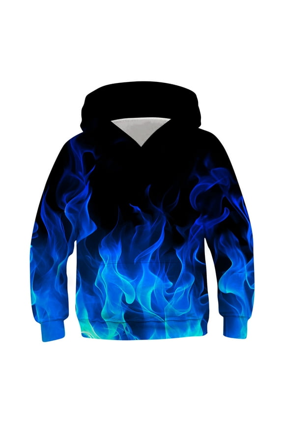 Boys Hoodies for Kids 3D Printed Hooded Sweatshirt with Pockets Long Sleeve Kids Pullover Tops 6-16 Years