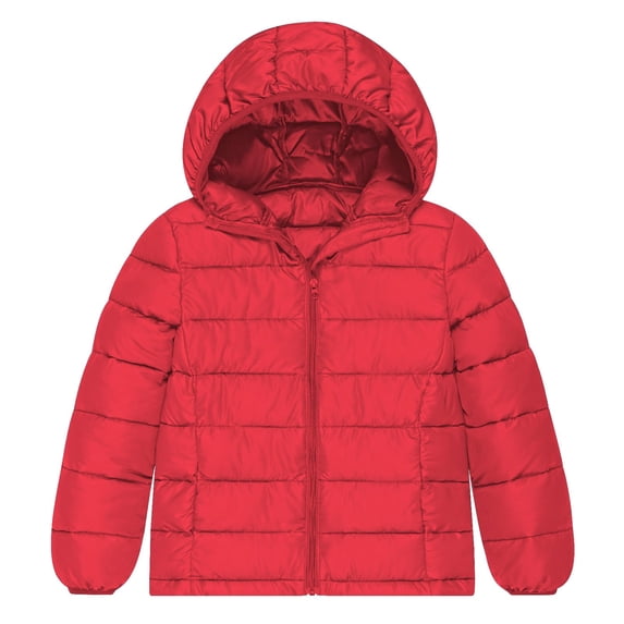 Aideaone Kids Boys Winter Coat Lightweight Puffer Hooded Jacket Wind Resistant Outerwear for boys 4-16 Years
