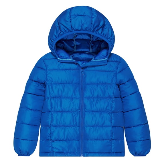Aideaone Kids Boys Winter Coat Lightweight Puffer Hooded Jacket Wind Resistant Outerwear for boys 4-16 Years