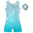 thumbnail image 1 of Aideaone Girl Gymnastic Leotards with Hair Scrunchie Sparkle Dance Unitards for 4-12Years, 1 of 6