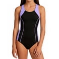 thumbnail image 1 of Aideaone Girls Athletic One Piece Swimsuits Racerback Modest Bathing Suit with Detachable Padded 9-16Y, 1 of 8