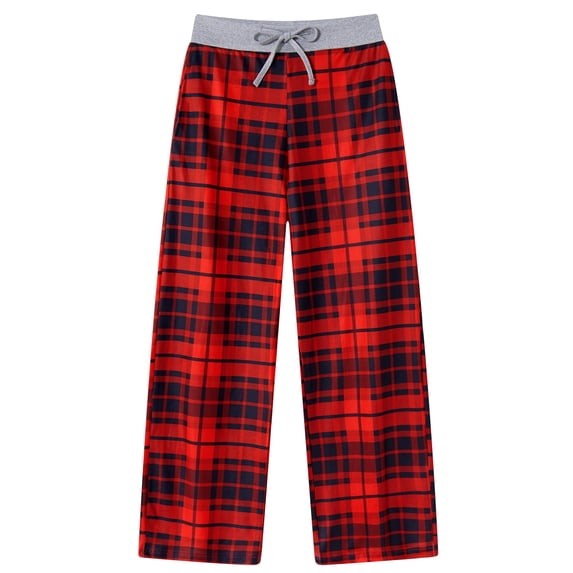 Aideaone Girls Christmas Pajama Pants Holiday Sleepwear Loose Fit Lounge Pants 7-14 Years