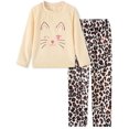 thumbnail image 1 of Aideaone Girls Fleece Pajamas Set Kids Soft Flannel Winter Pjs 2 Piece Size 7-14, 1 of 9