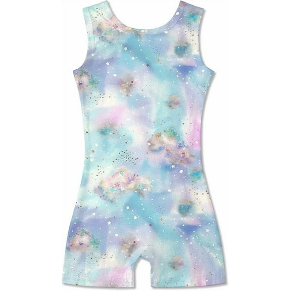 Aideaone Girls Gymnastics Leotards Toddler Unitard Biketard Clothes Cute Kid Dance Outfit 2-10T