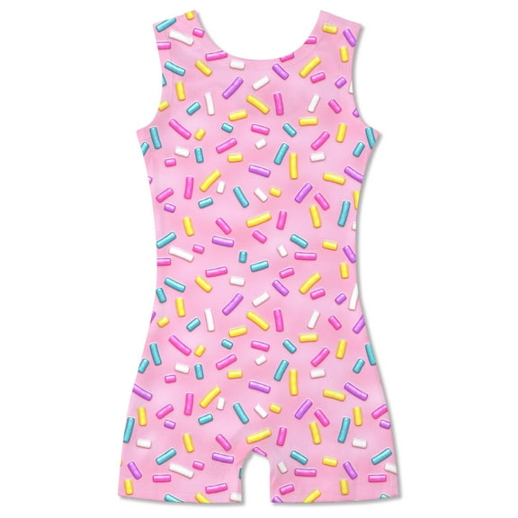 Aideaone Girls Gymnastics Leotards Toddler Unitard Biketard Clothes Cute Kid Dance Outfit 2-10T