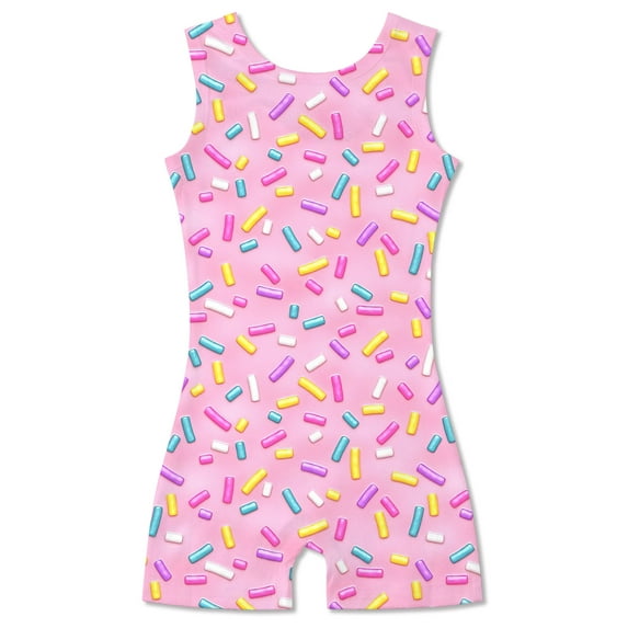 Aideaone Girls Gymnastics Leotards Toddler Unitard Biketard Clothes Cute Kid Dance Outfit 2-10T