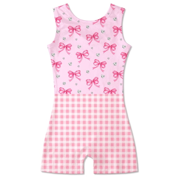 Aideaone Girls Gymnastics Leotards Toddler Unitard Biketard Clothes Cute Kid Dance Outfit 2-10T