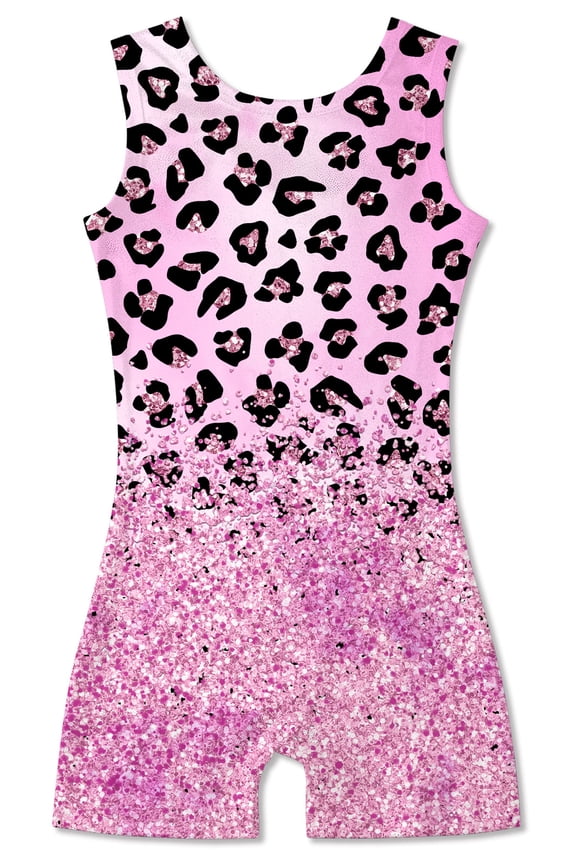 Girls Gymnastics Leotards Toddler Unitard Biketard Clothes Cute Kid Dance Outfit 2-10T