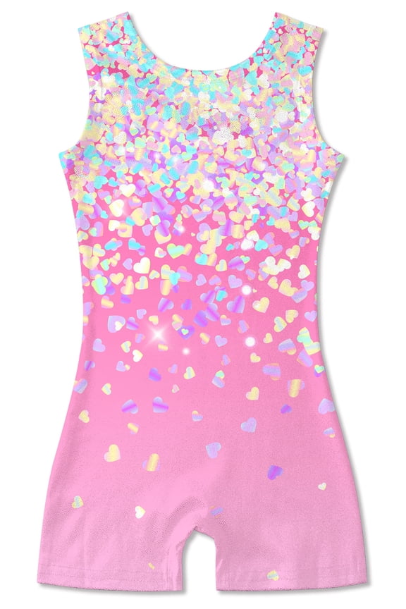 Girls Gymnastics Leotards Toddler Unitard Biketard Clothes Cute Kid Dance Outfit 2-10T