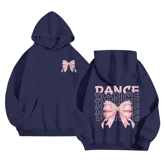 Aideaone Girls Graphic Hoodies Long Sleeve Pullover Sweatshirts with Pocket 7-14Y