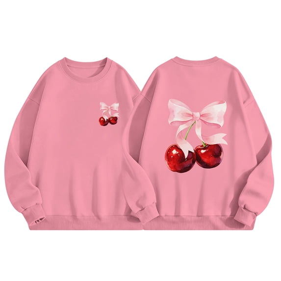 Aideaone Girls Sweatshirt Crewneck Long Sleeve Casual Graphic Pullover Tops for Kids 7-14 Years
