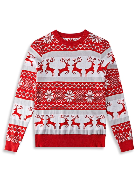 Kids Ugly Christmas Sweater Boys Girls Xmas Holiday Party Pullover Tops 3-12 Years