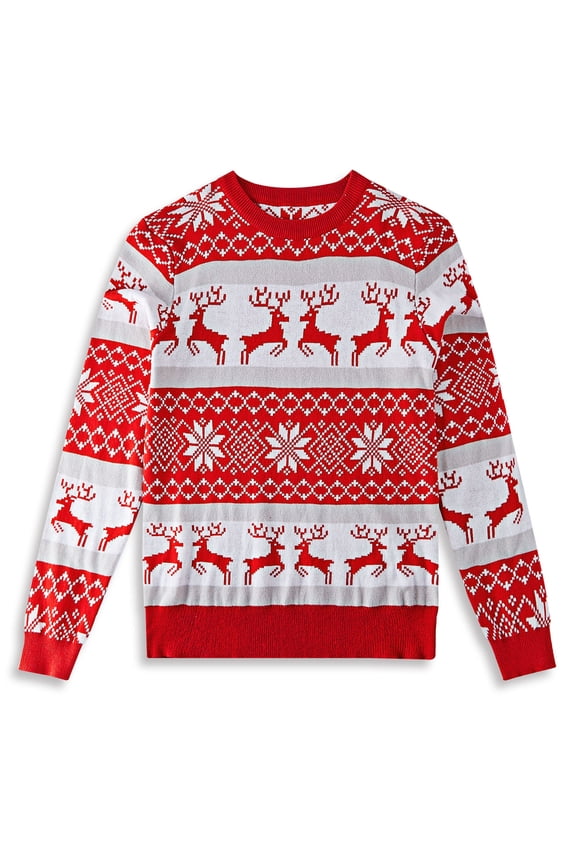 Kids Ugly Christmas Sweater Boys Girls Xmas Holiday Party Pullover Tops 3-12 Years