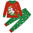 thumbnail image 1 of Aideaone Toddler Girls Christmas Pajama Set 2 Piece Long Sleeve Sleepwear 2 to 8 Years, 1 of 7
