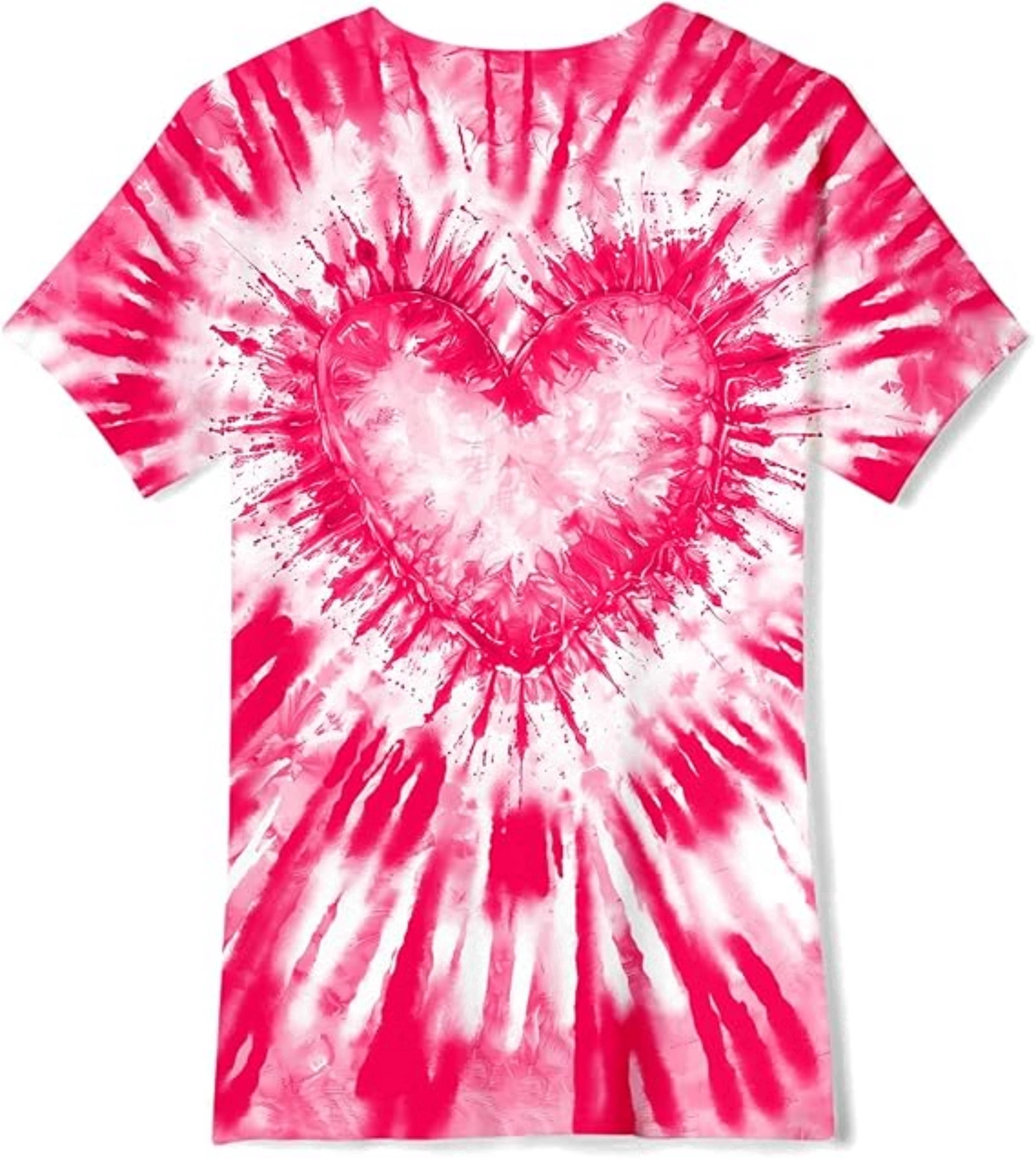 Girls Kids Shirts Tie Dye T-shirt Casual Short Sleeve Crewneck Tee Top Size 5-12