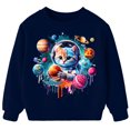 thumbnail image 1 of Aideaone Toddler Boys Sweatshirt Kids Long Sleeve Tops Crewneck Pullover, 1 of 6