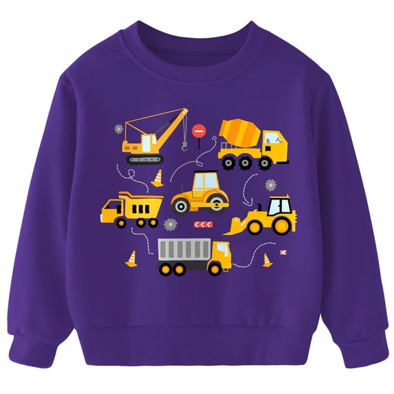 Aideaone Toddler Boys Sweatshirt Kids Long Sleeve Tops Crewneck Pullover
