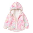 thumbnail image 1 of Aideaone Toddler Fleece Jacket Zip up Baby Boys Girls Hooded Winter Coat Long Sleeve Kids Thick Warm Outerwear, 1 of 10