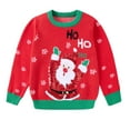 thumbnail image 1 of Aideaone Toddler Ugly Christmas Sweater Girls Xmas Boys Sequin Knit Pullover Tacky Kids Holiday Tops 2-6 Years, 1 of 7