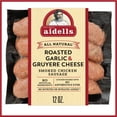 Aidells Smoked Chicken Sausage, Garlic & Gruyere Cheese, 4 Ct