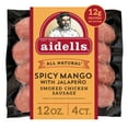 thumbnail image 1 of Aidells Spicy Mango with Jalapeño Smoked Chicken Sausage Links, 12 oz, 4 Count, 1 of 9