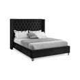 thumbnail image 1 of Aiden Black Velvet Queen Bed-Color:Black Velvet,Style:Contemporary, 1 of 8