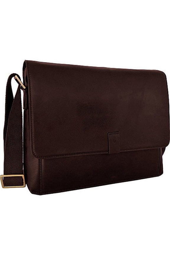 Aiden Leather Business Laptop Messenger Crossbody Bag