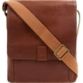 thumbnail image 1 of Aiden Medium Leather Messenger Crossbody Bag, 1 of 5