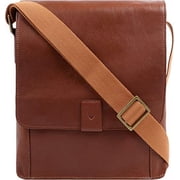 Aiden Medium Leather Messenger Crossbody Bag