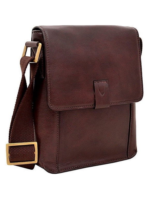 Aiden Small Leather Messenger Crossbody Bag