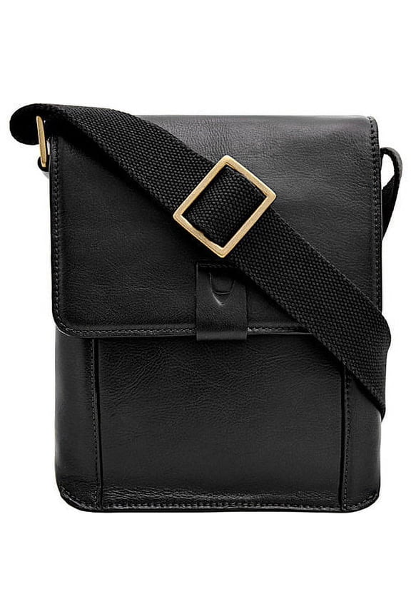 Aiden Small Leather Messenger Crossbody Bag
