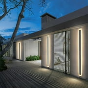 Aidenkid Dimmable LED Black Outdoor Wall Sconce