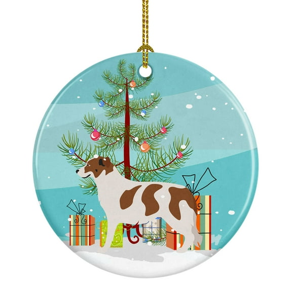 Aidi Atlas Mountain Dog Christmas Ceramic Ornament